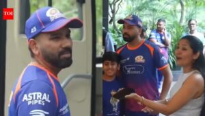 ‘What should I do now?’: Rohit Sharma left frustrated by female fan’s selfie act – Watch | cricket news