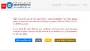 WBBME High Madrasah, Alim and Fazil results 2026 declared; overall pass percentage sees improvement: Check direct link here