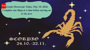Scorpio Horoscope Today, May 10, 2026: Complete one thing at a time before moving on to the next