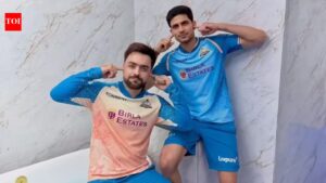 IPL 2026 | ‘Khamma Ghani’: Shubman Gill, Rashid Khan tease Rajasthan Royals with witty social media post. cricket news