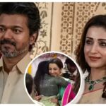 Trisha Krishnan warmly greets Vijay’s family ahead of the oath-taking ceremony in Chennai.
