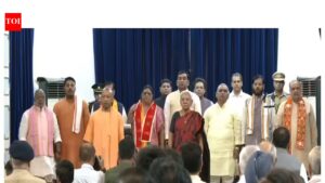 UP Cabinet expansion: Bhupendra Chaudhary, Manoj Pandey sworn in as ministers in Yogi govt. India News
