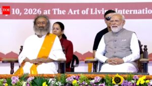 PM Modi attends Art of Living event in Bengaluru; inaugurates Dhyan Mandir, launches nationwide service initiatives. India News