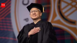 Nvidia CEO Jensen Huang to students from the stage at Carnegie Mellon University’s 2026 Commencement: Your career starts at …