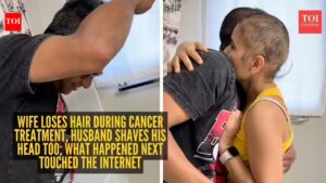 Wife loses hair during cancer treatment, husband shaves his head too; what happened next touched the internet