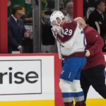 Nathan MacKinnon suffers frightening bloody facial injury during Colorado Avalanche and Minnesota Wild NHL Game 4 playoff showdown | nhl news