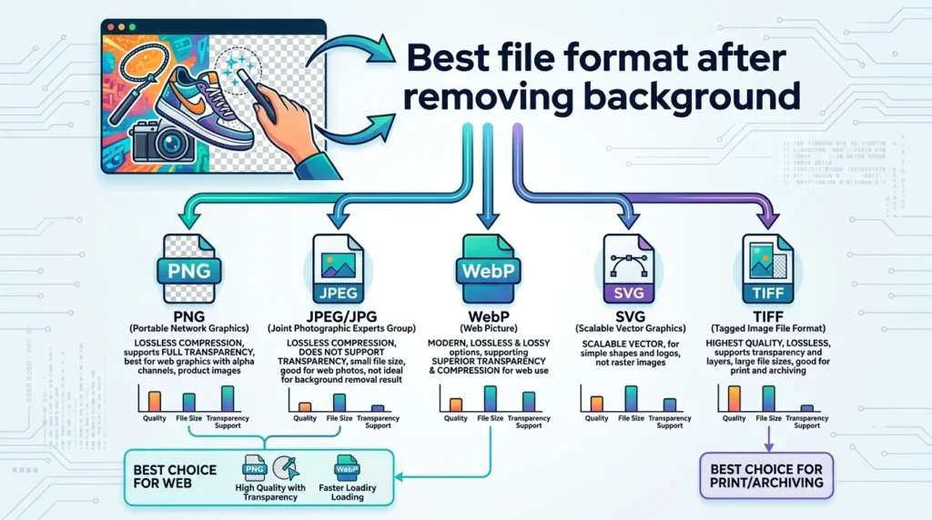 Best file format after removing background