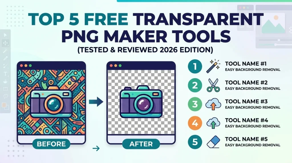 Top 5 Free Transparent PNG Maker Tools (Tested 2026)